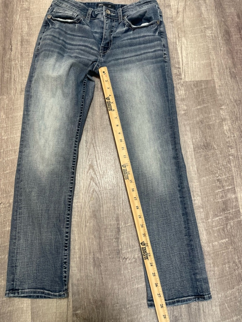 Buckle BKE Alec Men's 31X30 Straight Leg  Stretch Denim Blue Jeans - Picture 4 of 9